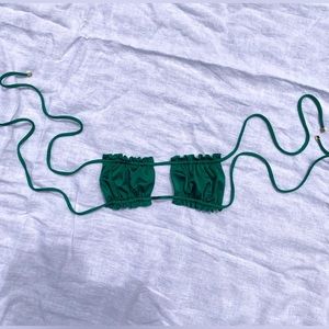 Sommer Swim Bandeau bikini top. Color Green. Size Medium. Never worn :)